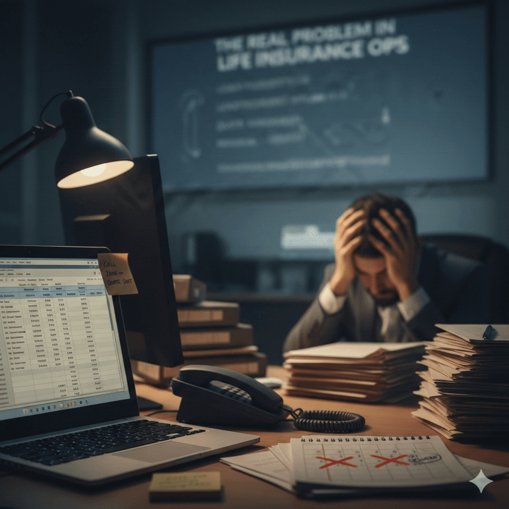 Life insurance agency dashboard overview